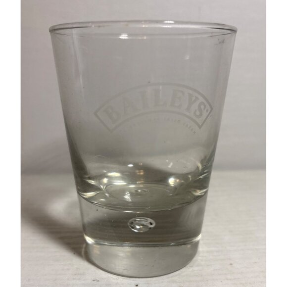 Baileys Irish Cream Tumblers Clear Glass With Logo Etching Bubble Base Set of 6 - Picture 3 of 10